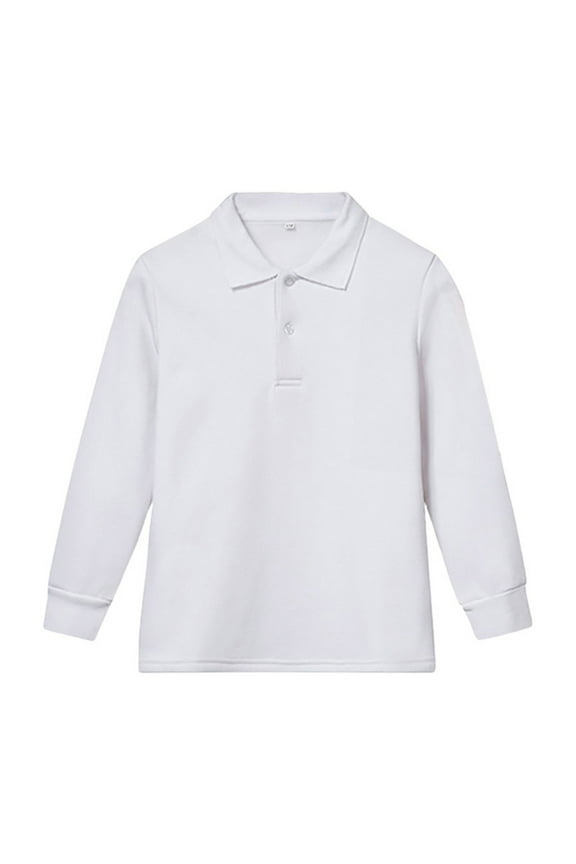 Toddler Boy Polo Shirt Long Sleeve Tops Collared Shirts Undershirt Kids Striped Shirt for Little Boys 3-4 Years