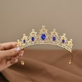 thumbnail image 1 of Children's Princess Crown Crystal Tiara Girls Hair Accessories High-end Atmosphere Dance Performance Birthday Gift Crown, 1 of 5