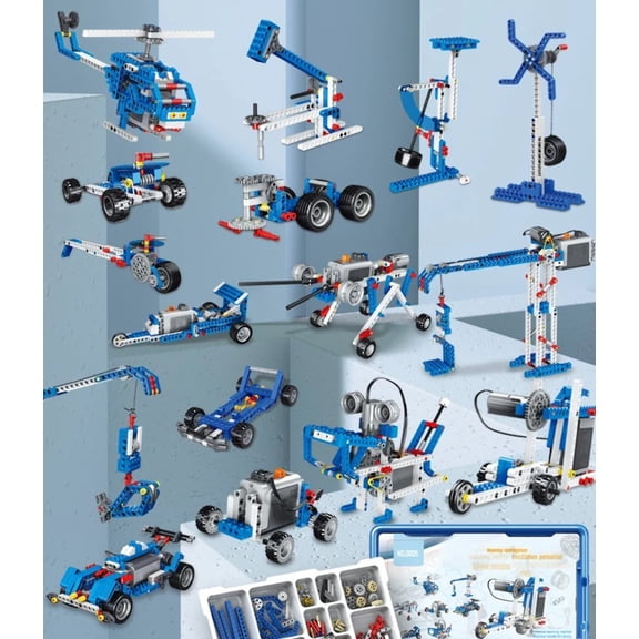 Children's Programmable Robot Set Science Educational Puzzle Building Blocks