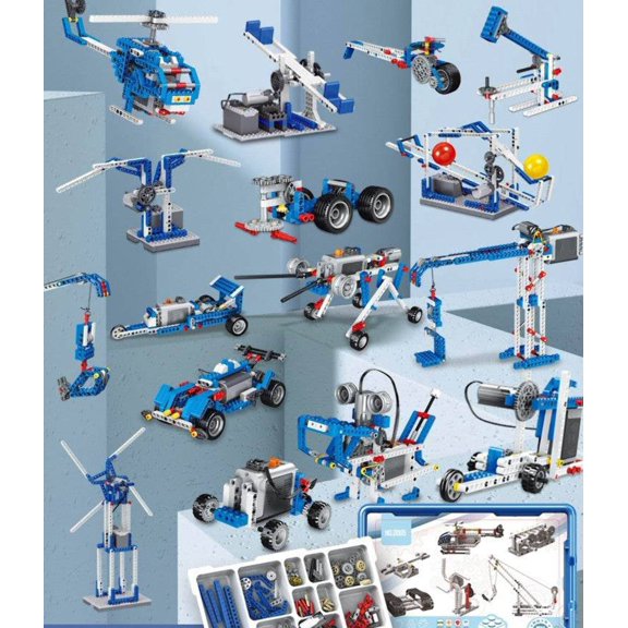 Children's Programmable Robot Set Science Educational Puzzle Building Blocks