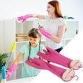 thumbnail image 1 of Household Anti Slip Cleaning Gloves Gloves, 1 X Latex Gloves Gloves, Pink, 1 of 6