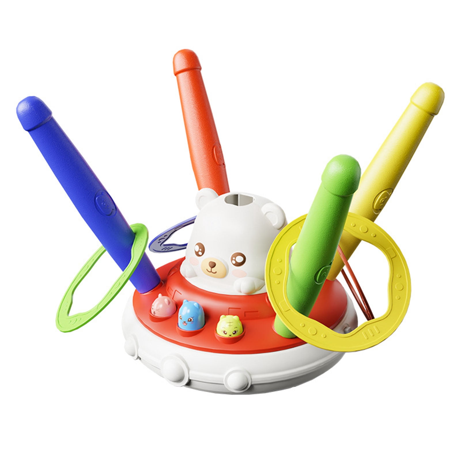 Children's Puzzle Early Education Music Toy Multi Exercises Machine Jump Rope and Basketball for Kids Fitness