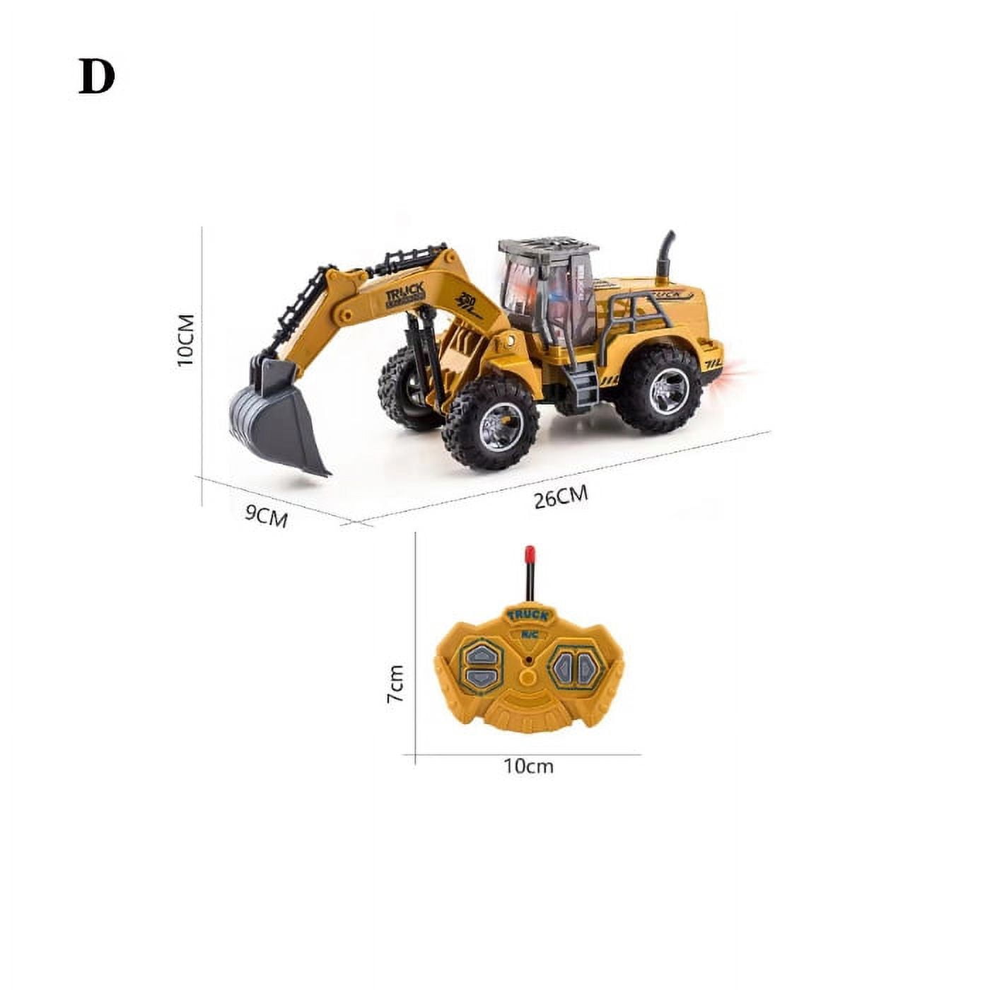 Children's RC Four-way Excavation Engineering Toys LED