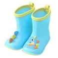 thumbnail image 1 of Children's Rain Boots Colorful Cartoon Animal Water Shoes EVA Soft Outdoor Kids Rain Boots, 1 of 4