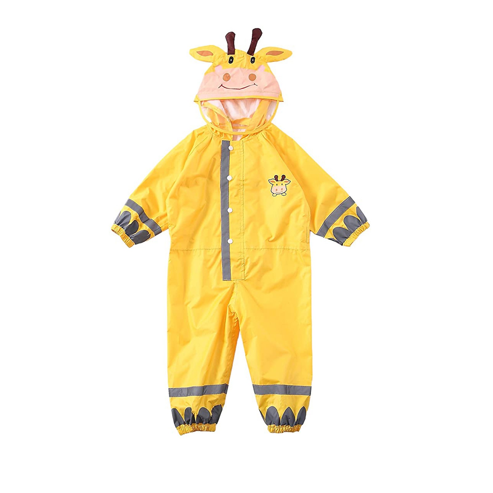 Children's Rain-Proof and Breathable Hooded Raincoat With Reflector ...
