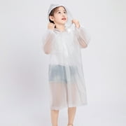 Children's Raincoat Thickened Waterproof Girls Boy Rain Coat Kids Clear Transparent Hooded Rain Coats Rainwear Suit