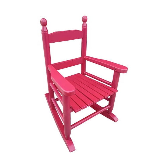 Children's Red Rocking Chair | Indoor & Outdoor Kids Rocker | Durable Toddler Seat for Playroom, Bedroom, Patio, Garden & Backyard