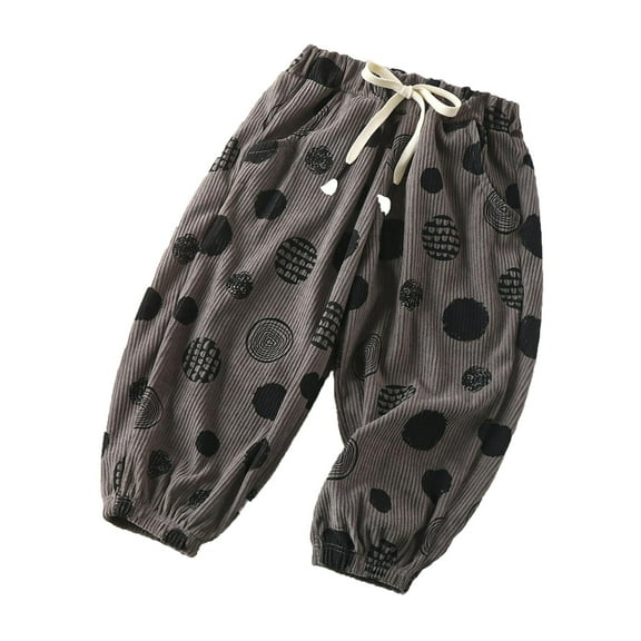 Children's Retro Loose Pants Spring And Autumn Style Casual Pants For Boys Casual Pants For Girls Warm Fuzzy for 4-5 Years