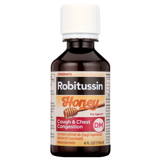 Children's Robitussin Kids Cough Congestion DM and Cold Medicine, Honey