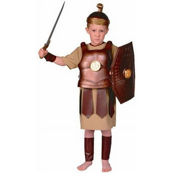 Children's Roman Soldier Costume~Medium 8-10 / Brown