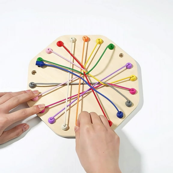 Children’s Rope Puzzle Toy,Logical Thinking Toy,Problem-Solving Skills Game,Knot-Unrolling Puzzle,Parent-Child Interaction Toy,Portable Brain Development Game,Safe Educational Toy