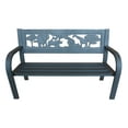Children's Safari Themed Metal Outdoor Patio Bench