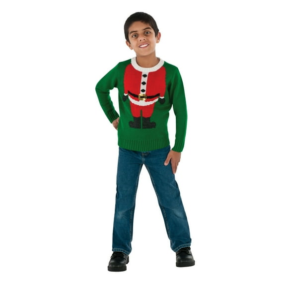 Children's Santa Ugly Christmas Sweater Costume for Kids