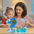 thumbnail image 1 of Children’s Science Globe Toy Light Emitting Rotating Map Geography Educational Three Dimensional Ornament for Classroom Home Learning Visual Training, 1 of 5