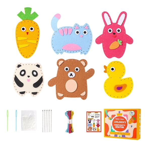 Children's Sewing Kits - Make Your Own Stuffed Animal Dolls, Kid's Sewing Kit for Boys, Girls to Learn Sewing