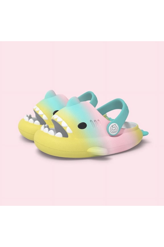Children's Shark Slippers Cute Baby Slippers Kids Girls Boys Home Non-slip Sandals Outdoor Beach Slides