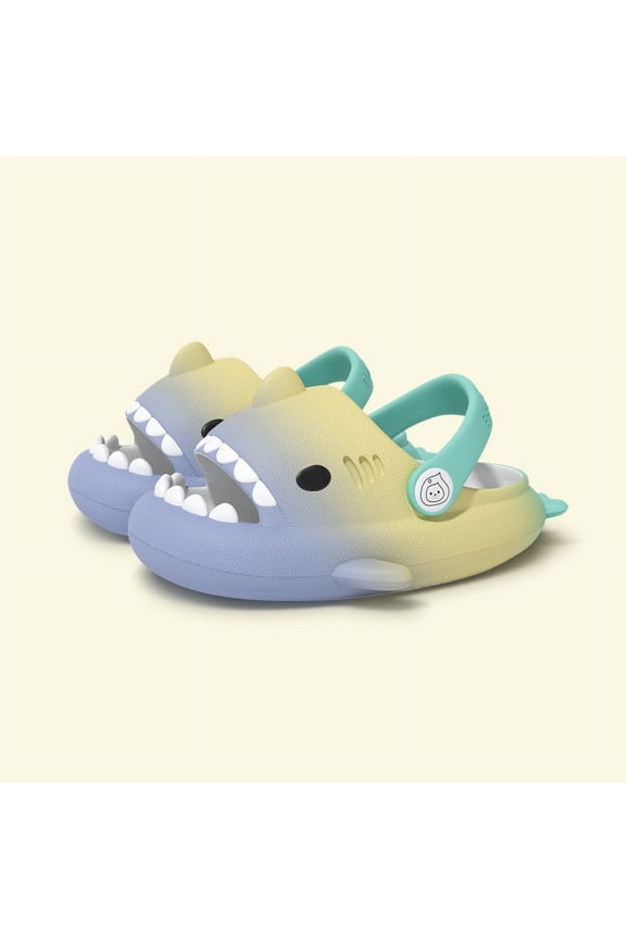 Children's Shark Slippers Cute Baby Slippers Kids Girls Boys Home Non-slip Sandals Outdoor Beach Slides