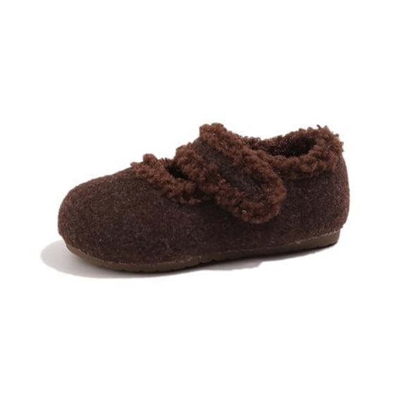 Children's Shoes - Girls Winter Lined Sneakers Warm Soft Sole Casual Shoes for Toddlers and Kids Non Outdoor Play Footwear with Comfortable Cushioning Lightweight Design