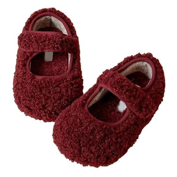 Children's Shoes - Girls Winter Lined Sneakers Warm Soft Sole Casual Shoes for Toddlers and Kids Non Outdoor Play Footwear with Comfortable Cushioning Lightweight Design