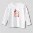 thumbnail image 1 of Children's Shoulder Insertion Long Sleeved T-shirt Girls Base Shirt (2-10Y) - Cake Print Round Neck Top for Comfortable Everyday Wear, Limited Time Offer Under 10 Dollars, 1 of 5