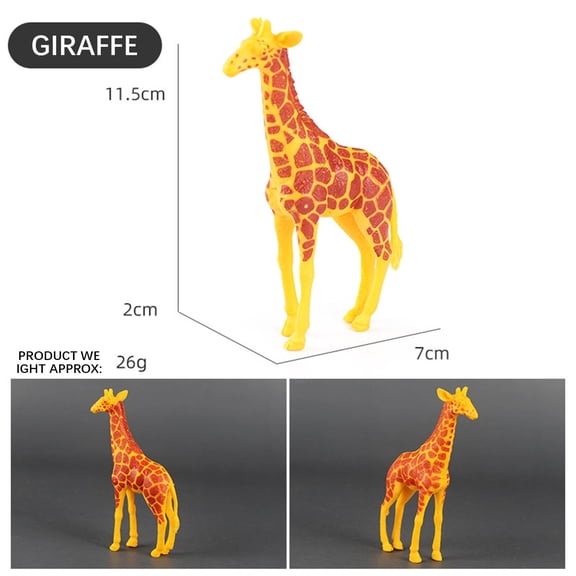 Children's Simulation Wild Animals Toy Set, Rvkxad 12 Choices Realistic Soft Plush Animal Figures, Eco-Friendly Fabric Educational Learning Toys for Toddlers Kids Boys Girls