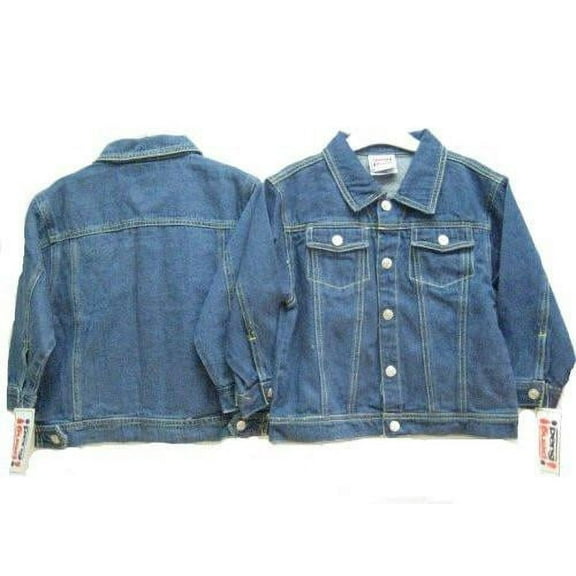 Children's Sizes 2/3/4/5/6/7 Cotton Denim Western Snap Buttons Jackets. * 1 Unit Pack *