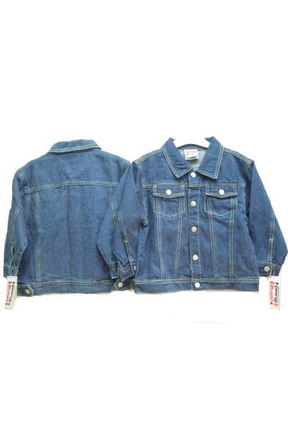 Children's Sizes 2/3/4/5/6/7 Cotton Denim Western Snap Buttons Jackets. * 1 Unit Pack *