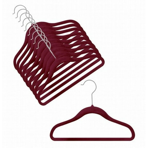 Children's Slim-Line Burgundy Hanger