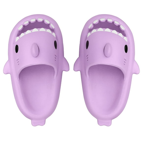 Children's Slippers Boys and Girls Shark Slide Children's Shoes Cloud Shark Glide Cartoon Pattern Children's Sandals Light Flat non Slip Shower Shoes