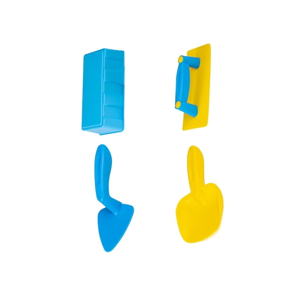Children's Snow Brick Maker 4 Piece Set Shovels Leveler for Outdoor Winter Play Boys Girls