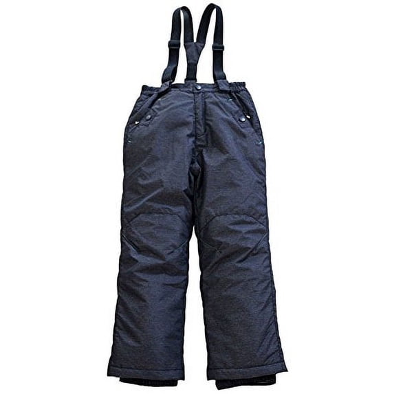 Children's Snow Pants/Bibs, Dark Gray/Green