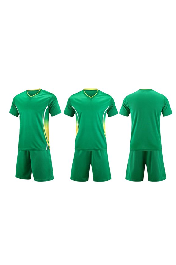 Children's Solid Color Football Suit Set For Campus Sports Games Performance Matches Training Uniforms And s For Kids