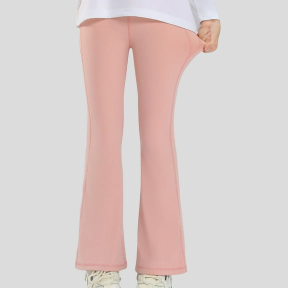 Children's Solid Color Girls Wear Casual Pants Warm Tight Pants Yoga Pants Preppy Clothes 10-12 Ropa Para Niñas De 11 Años