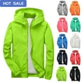 thumbnail image 1 of Children's Solid Color Recreational Sports Long Sleeve Hooded Blouse Outdoor Hooded Jacket Waterproof Windproof Cardigan Jacket For Kids, 1 of 4