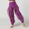 thumbnail image 1 of Children's Solid Color Sequin Pants Medium To Large Children's Elastic Waist Ankle d Dance Pants, 1 of 5