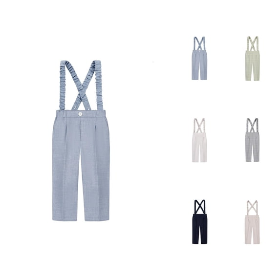 Children's Solid Color Suit Pants For Boys School Trousers For Elementary School Kids Casual Long Pants For Spring And Autumn Seasons Ages 3 10