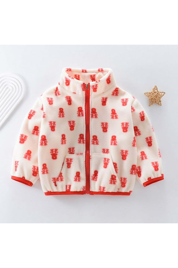 Children's Spring Jackets Girls' Fleece Warm Tops Fashionable Korean Style Fleece Tops Winter Clothes For Going Out