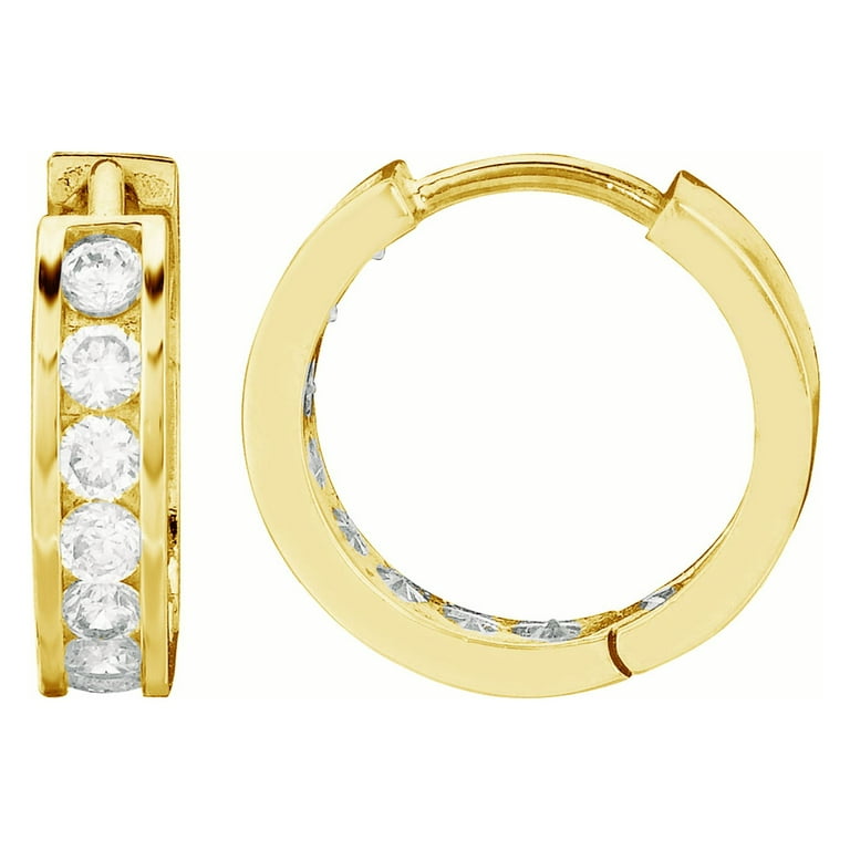Sterling silver baby hoop earrings best sale