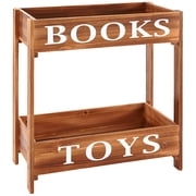 Childrens Storage Units - Brown Books and Toys Storage