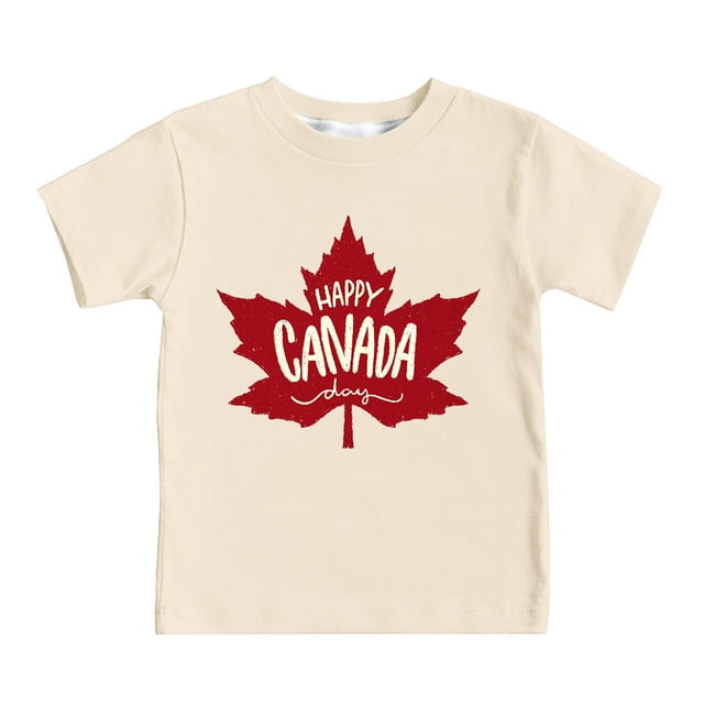 Children's Summer Short Sleeve T Shirt Canada International Day Maple ...