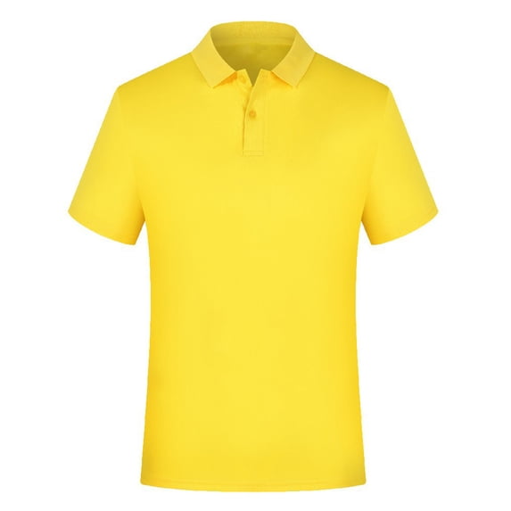 Auroural toddler Girls Shirts 2T - 3T Girls Clothes Boys Short Sleeve Tops Button up Shirt Children's Summer Solid Color Collared Short Sleeves T-Shirt Top For Kids Yellow 3-4Years
