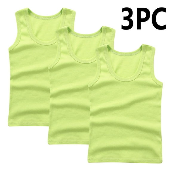 Children's Summer T-Shirt Base Layer Round Neck Camisole for Boys and Girls - Soft Breathable Fabric for Casual Wear and Special Occasions