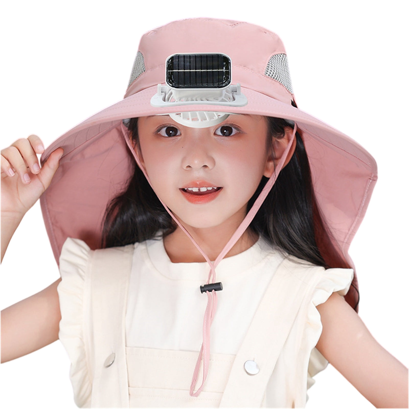 Children's Sun Hat with Solar Fan, Outdoor Mountaineering Fishing Hat — free download