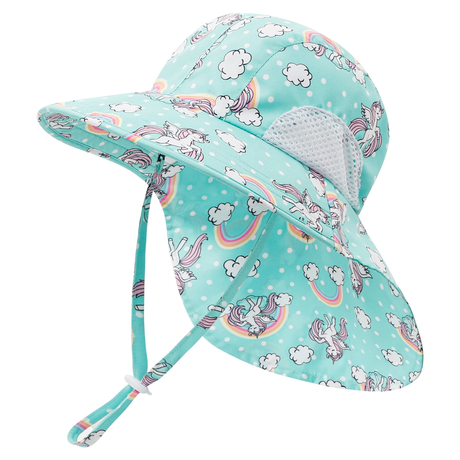 Children's Sun Hat with Side Mesh Panels — Sun Protection Hat with Neck — free download