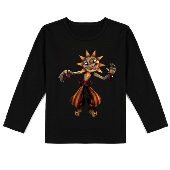 Children's Sundrop and Moondrop Breathable Cotton Long Sleeve T-shirt, Perfect Spring-Autumn Top