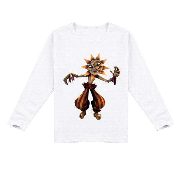 Children's Sundrop and Moondrop Breathable Cotton Long Sleeve T-shirt, Perfect Spring-Autumn Top