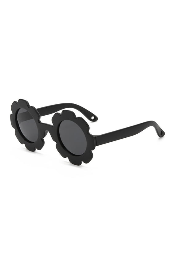 Children's Sunflower Sunglasses 0-3 Year Old Boys and Girls Anti UV400 Silicone Soft Frame Polarized Lens Glasses Trendy Cool Children's Sunglasses