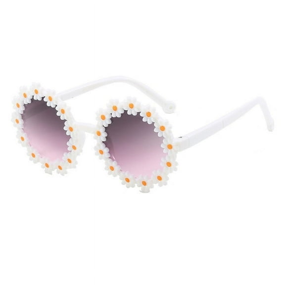 Children's Sunglasses Bowknot and PC Materials UV Frame Sunglass Round Frame Small Petal Glasses For Kids L