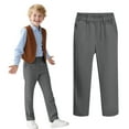 thumbnail image 1 of Children's Sweatpants, Cargo Sweatpants For Kids, Paiwinds Boys And Childrens Sports Cargo Pants Stretch Elastic Waist School Kids Twill Joggers For 4-13Years, 1 of 7