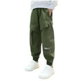 thumbnail image 1 of Children's Sweatpants, Cargo Sweatpants For Kids, Paiwinds Children's Solid Color Boys' Bike Full Length Pants Sports Pants Casual Home Long Pants Dance Multicolor, 1 of 5